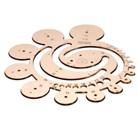 K-I-N 7490 stencil with different radii, smoky-1