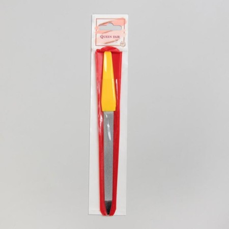Metal file for nails, 17 cm, in a case, color mix-3