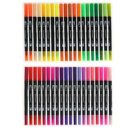 A set of markers of professional bilateral 60 pieces/60 colors-1