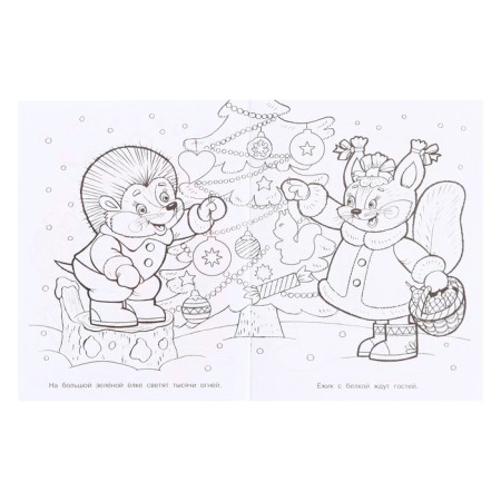 Coloring "Santa Claus and Snowman", 16 pages-3