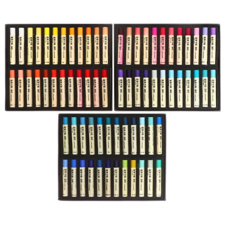 Oil pastel, in a paper holder, in a cardboard box, 120 colors-3