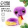 Soft New Year's toy "Snake", purple
