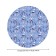 Tables on the table "Winter evening", round, oxford, elastic band, size 140x140 cm, diameter 105-120 cm