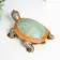 Souvenir Polystone "Turtle Ground" patterns on color carapace 10.5x10.5x5.5 cm