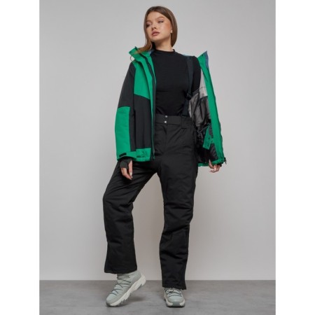 Ski suit female, size 52, green color-13