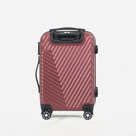Small 20 suitcase, "Cartes factory", lightning department, code castle, 4 wheels, burgundy color-2