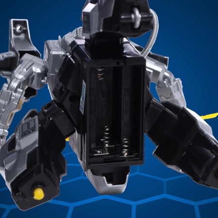 Robot radio -controlled "cyborg", light and smoke effects, works from batteries-6