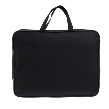 Folder with handles Textile A4, 370 x 290 x 50 mm, calligrata, 1c15 "Kingisepp", external/inner pocket, black-2