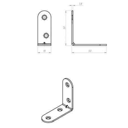 Broke mk 50x50 zinc, 400 pcs.-3