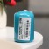 Candle - cylinder, 4 × 6 cm, 9 hours, turquoise