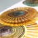 Sticker Plastic Interior 3D "Golden Flowers" 52x35 cm