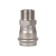 Adapter Rommer RSS-0021-002834, VPR-HR, D = 28 mm x 3/4 ", press, stainless steel