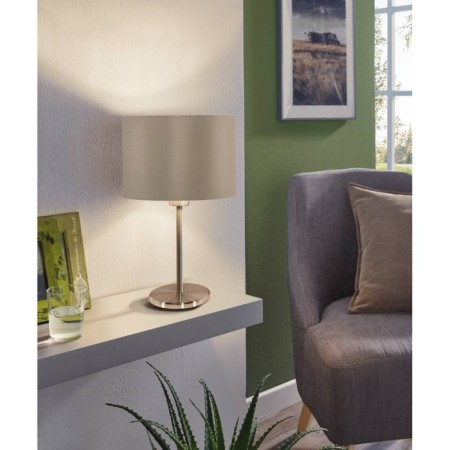 Maserlo 1x60W table lamp E27, Nickel 23x23x42 cm-1