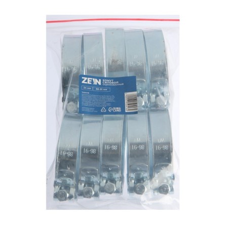 The clamp zein English, diameter 86-91 mm, width 24 mm, galvanized-6