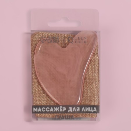 Guashe massor "Heart", 8.5 × 5.5 cm, pink color-5