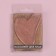 Guashe massor "Heart", 8.5 × 5.5 cm, pink color