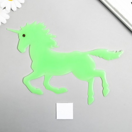 Phosphorus sticker "unicorn" with glue pads mix 29.5x25 cm-4