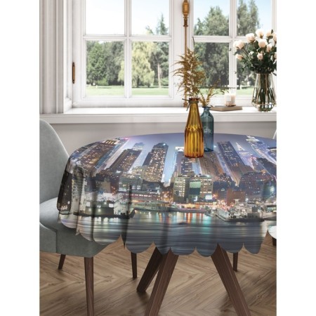 The tablecloth “City of modernity”, round, Saten, d = 150 cm