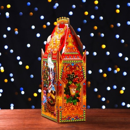 Giving Box "Santa Claus in the castle" 17.8 x 10.8 x 36.5 cm-2