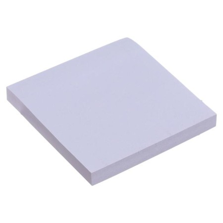 Block with a sticky edge of 76 mm x 76 mm, 80 sheets, white