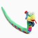 Soft toy "Snake", with a multi -flowered tummy, in the New Year's cap, 95 cm