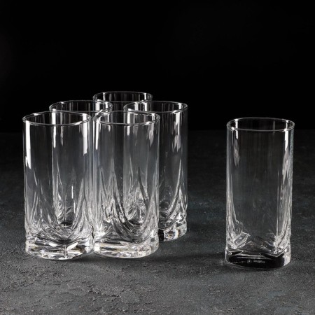 Set of tall glass glasses Triumph, 300 ml, 6 pcs