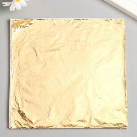 Potal for decorating a set of 50 sheets "gold" 14x14 cm-1