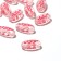 Acrylic bead "Hearts with an arrow", 18 × 6 mm, set 10 g, pink color
