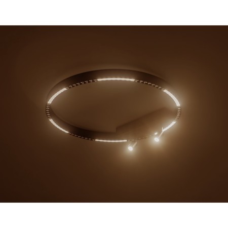 LED ceiling LED with additional backlight Ambrella Light, Linetech, FL5808, LED, 40 W, 2800LUM, 3000-6400K, Black Color Black-2