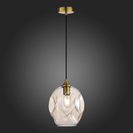 STL LUCE Sus. SL1188.313.01. Idesia. 1x60 W, E27, 23x23x29.6 cm, brass color-2