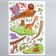Interior plastic sticker "Beasts and Bridge" 60x90 cm