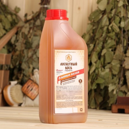 Moisture and impressive impregnation "Patchwork wax" "under the hand", 1l, with linen oil