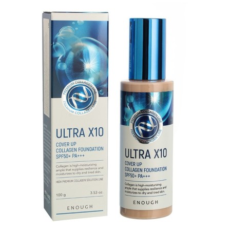 The foundation base with the collagen Premium Ultra X10 Cover Up Collagen Foundation No. 23 100 ml
