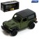 Metal jeep wrangler, 1:32, inertia, color is matte green