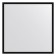 EvoForm mirror in a baguette frame, 20 mm, 56x56 cm, black color