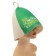 Bath cap with a colored wedge "with a light steam"