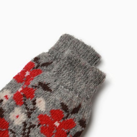 Women's Woolen socks "Margarita", gray color, size 23-1
