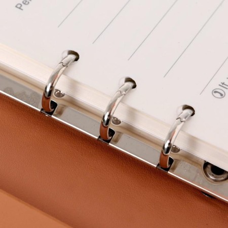 Organizer on the rings "Style" A5, 90 sheets in the ruler, on the elastic band, the cover of light, mix-7
