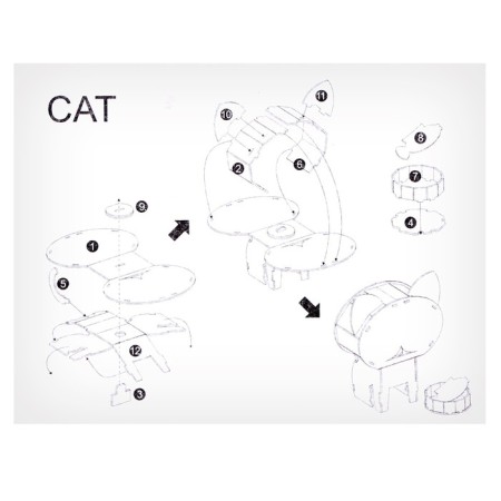 Set for creativity Sostea 3D figures "Cat"-5