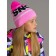 Knitted hat for girls, size 56