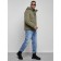 Sports male winter, size 68, khaki color