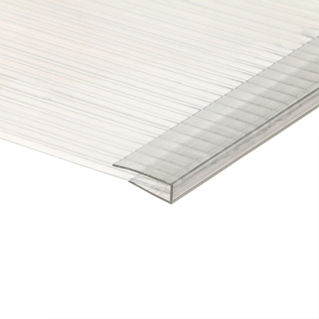 Polycarbonate profile for polycarbonate, UP 2.1 m × 6 mm, transparent, novattro-2
