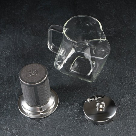 Glass teapot with a metallic sieve "Bingley", 500 ml-2