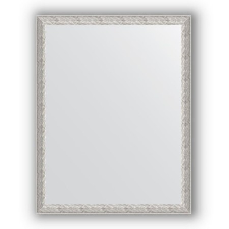 Mirror in the baguette frame - a wave of aluminum 46 mm, 71 x 91 cm, evoForm