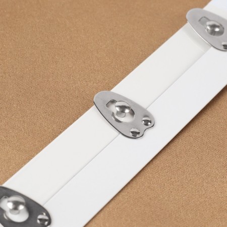 Corset-stainer, 30 cm, white/silver color-1
