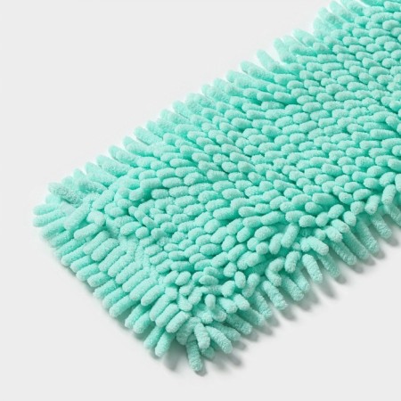 Nozzle for a flat mop of the share "pastel", 43 × 13 cm, microfiber booklies, 80 grams, mint color-2