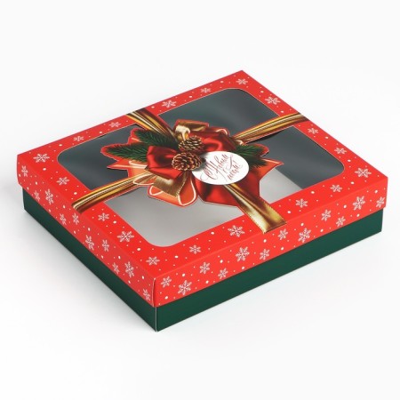 Gift box “Happy New Year”, Bant, 23.5 x 20.5 x 5.5 cm, New Year-1