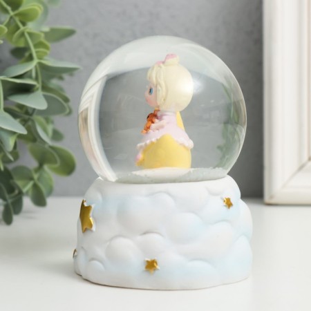 Souvenir Polystone Water Ball Light "Girl on a Cloud" MIX 6x6x8.5 cm-5