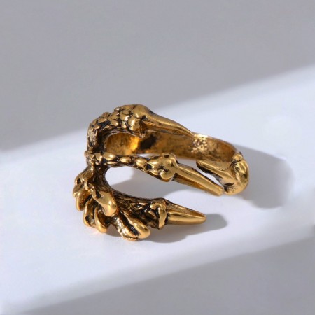 Ring "ring" predator, color black gold, dimensionless-4