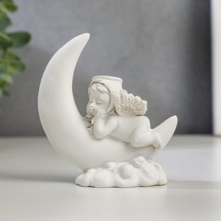 Polystone souvenir "Snowty angel in the month" MIX 7.7x7x3 cm-2